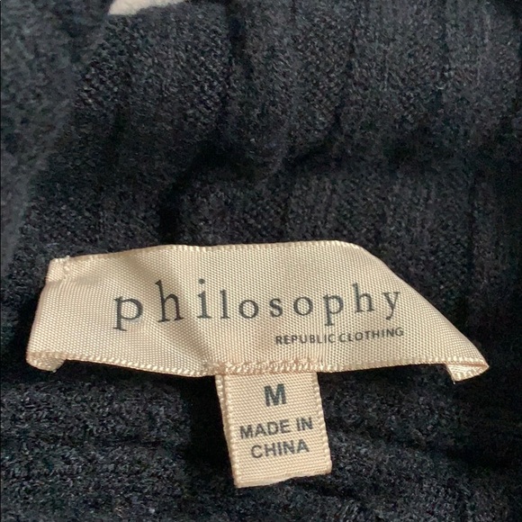 Black Philosophy sweater - NWOT - Picture 2 of 5